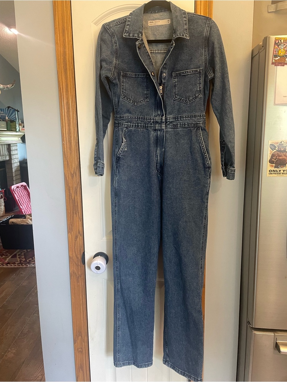 ASOS DENIM COVERALL JUMPER
